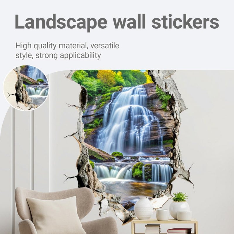 Landscape Wall Stickers, Realistic Picture, Waterproof and Moisture-Proof, Not Damage the Wall, Create a Comfortable Atmosphere - Image 5